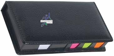Leather Look Case Of Sticky Notes With Calendar