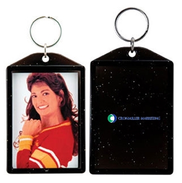 Translucent Sparkle Snap-in Keytag