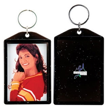 Translucent Sparkle Snap-in Keytag