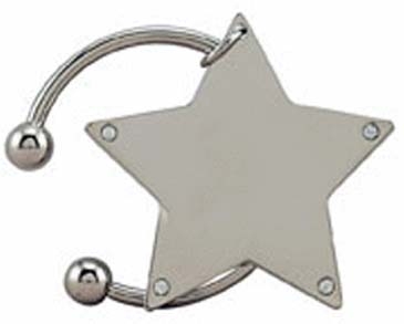 Rhinestone Star Keytag