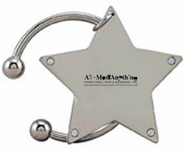 Rhinestone Star Keytag