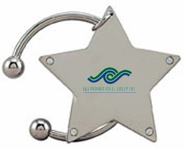 Rhinestone Star Keytag