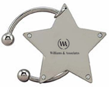 Rhinestone Star Keytag