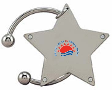 Rhinestone Star Keytag