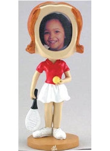 Girl's Tennis Single Bobble Heads