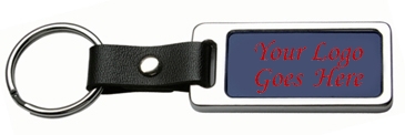 Metal Leather Key Tags