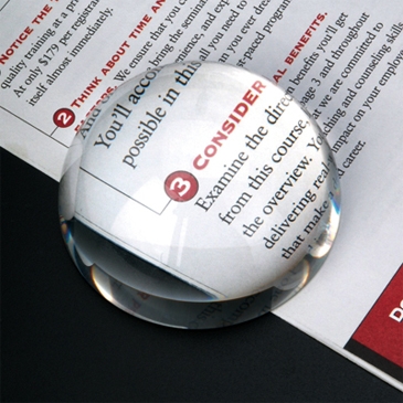 Crystal Dome Magnifier-Paperweight