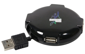 4 Port Mini Round Hub