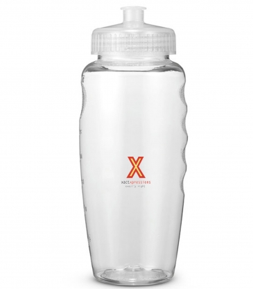 Prime Line USA Made 30oz Polyclear™ Gripper Water Bottle