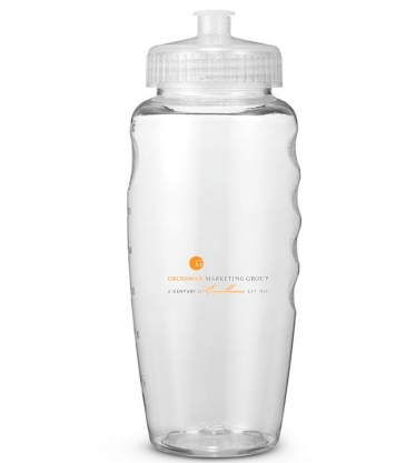 Prime Line USA Made 30oz Polyclear™ Gripper Water Bottle