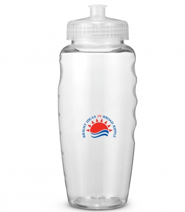 Prime Line USA Made 30oz Polyclear™ Gripper Water Bottle