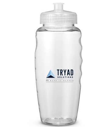 Prime Line USA Made 30oz Polyclear™ Gripper Water Bottle