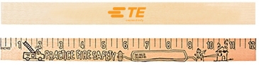 Get Out/Stay Out "U" Color Rulers - Natural wood finish
