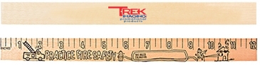 Get Out/Stay Out "U" Color Rulers - Natural wood finish