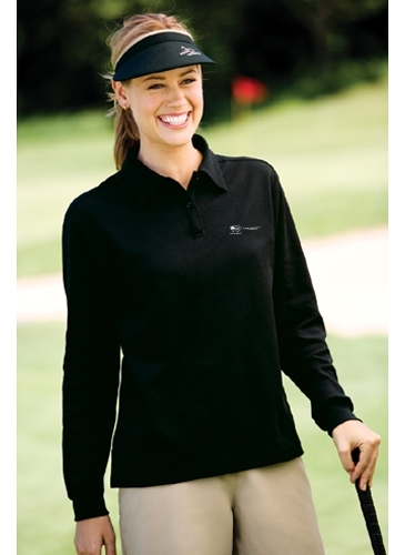 Page & Tuttle Ladies` Cool Swing®Moisture Wicking LS Pique
