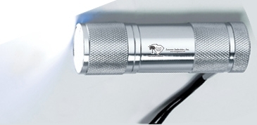 Super Bright 9 LED Blue Aluminum Torch