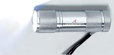 Super Bright 9 LED Blue Aluminum Torch