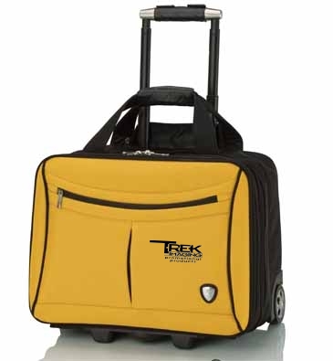 Yellow and Black Trolley Case