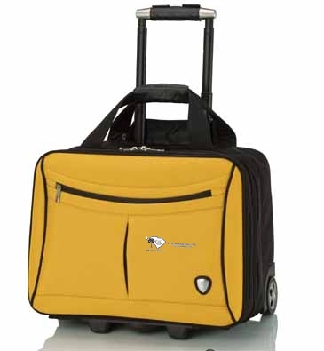 Yellow and Black Trolley Case