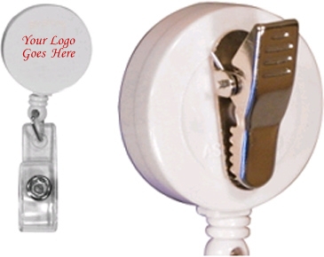 Round Badge Holder W/Alligator Clip