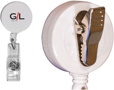 Round Badge Holder W/Alligator Clip