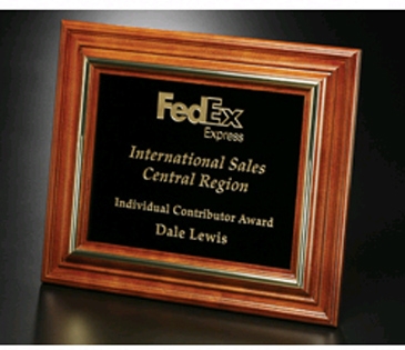Americana Plaque with Black Glass 11-3/4" x 9-3/4"