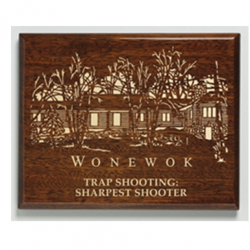 Aberdeen Walnut Laser Plaque 7" x 9"