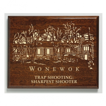 Aberdeen Walnut Laser Plaque 8" x 10"