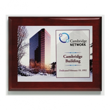 Aberdeen Rosewood Plaque 8" x 10" with Sublimated Plate