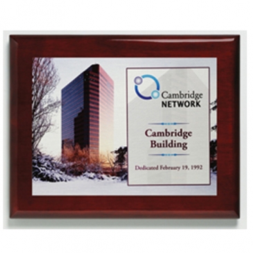 Aberdeen Rosewood Plaque 9" x 12" with Sublimated Plate