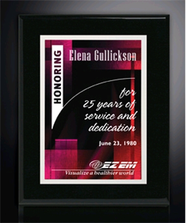 Aberdeen Black Plaque 7" x 9" with Sublimated Plate