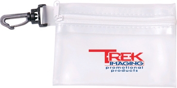 Zippered Pouch with Hook Clip