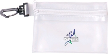Zippered Pouch with Hook Clip