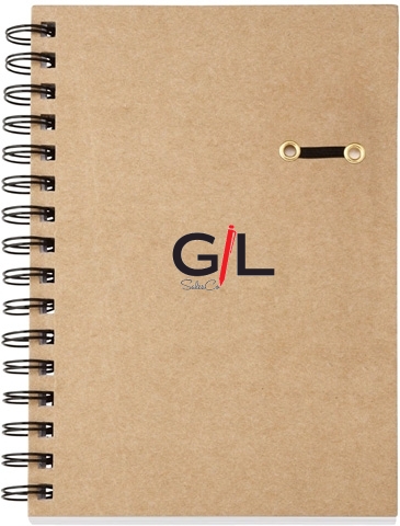 ECO Hard Cover Spiral Notebook – 5¾" x 8¼"