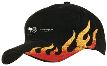 Brushed Heavy Cotton With Flame Embroidery