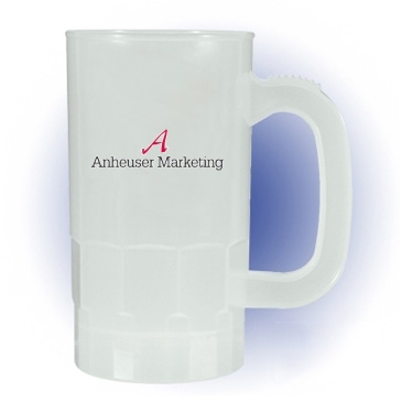 14 oz. Nite-Glow Beer Stein (1 Side), Full Color Digital