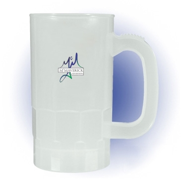 14 oz. Nite-Glow Beer Stein (1 Side), Full Color Digital
