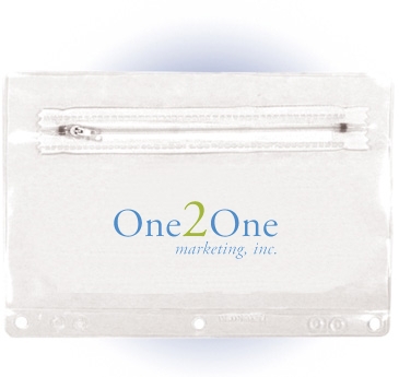 Premium Translucent Vinyl Zippered Pack, Full Color Digital