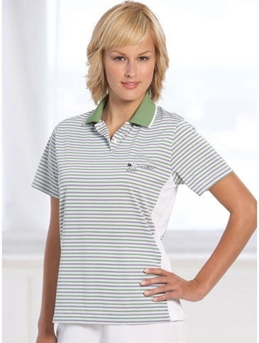 Ladies Cool Swing Micro Tech Feed Stripe Jersey