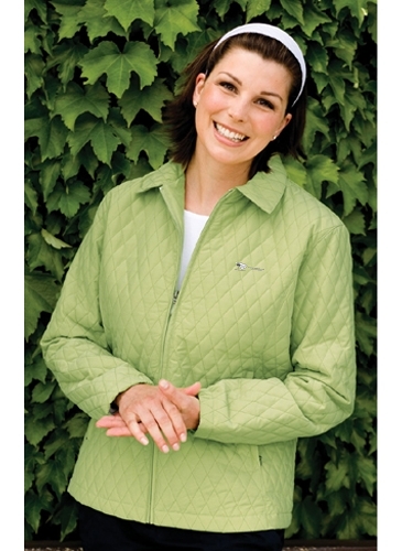 Page & Tuttle Ladies` Microfiber Quilted Club Jacket