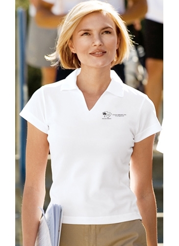 Ladies Dri-Mesh V-Neck Sport Shirt