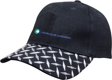 Brushed Heavy Cotton with Checker Plate on Peak