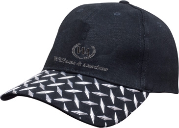 Brushed Heavy Cotton with Checker Plate on Peak