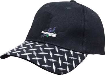 Brushed Heavy Cotton with Checker Plate on Peak