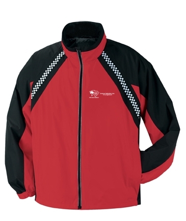 Men's Mid Length Checker Trim Jacket