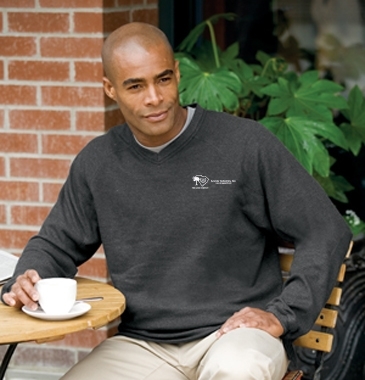 Rib Fleece V-Neck Sweatshirt