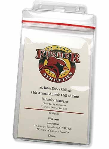 Sealable Event Card Holder