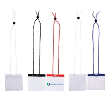 Large Horizontal Corded Card Holder