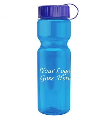 Champion - 28 oz. Trans. Bottle-Tethered Lid