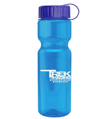 Champion - 28 oz. Trans. Bottle-Tethered Lid